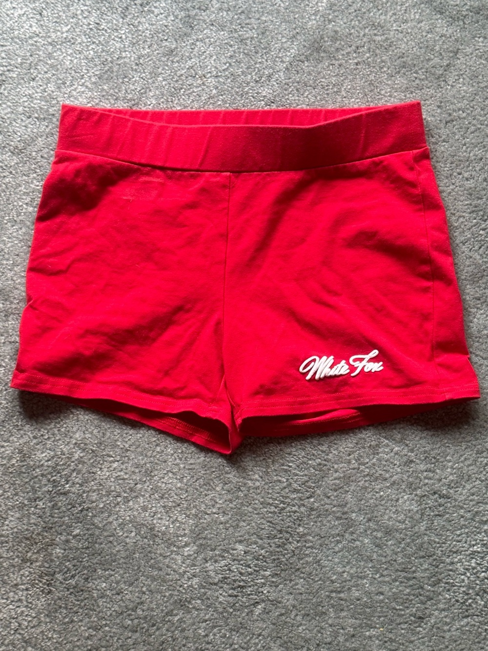 White Fox XS red short shorts like new